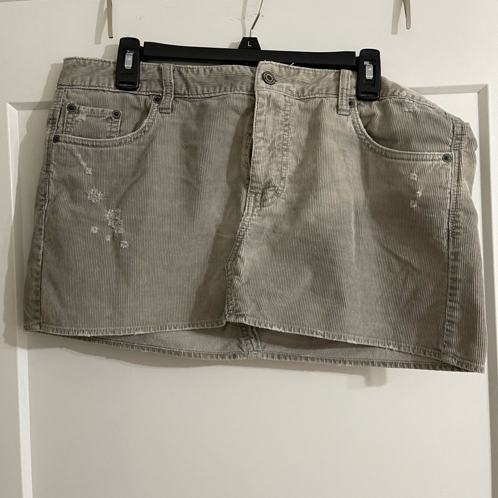 Woman’s corduroy skirt